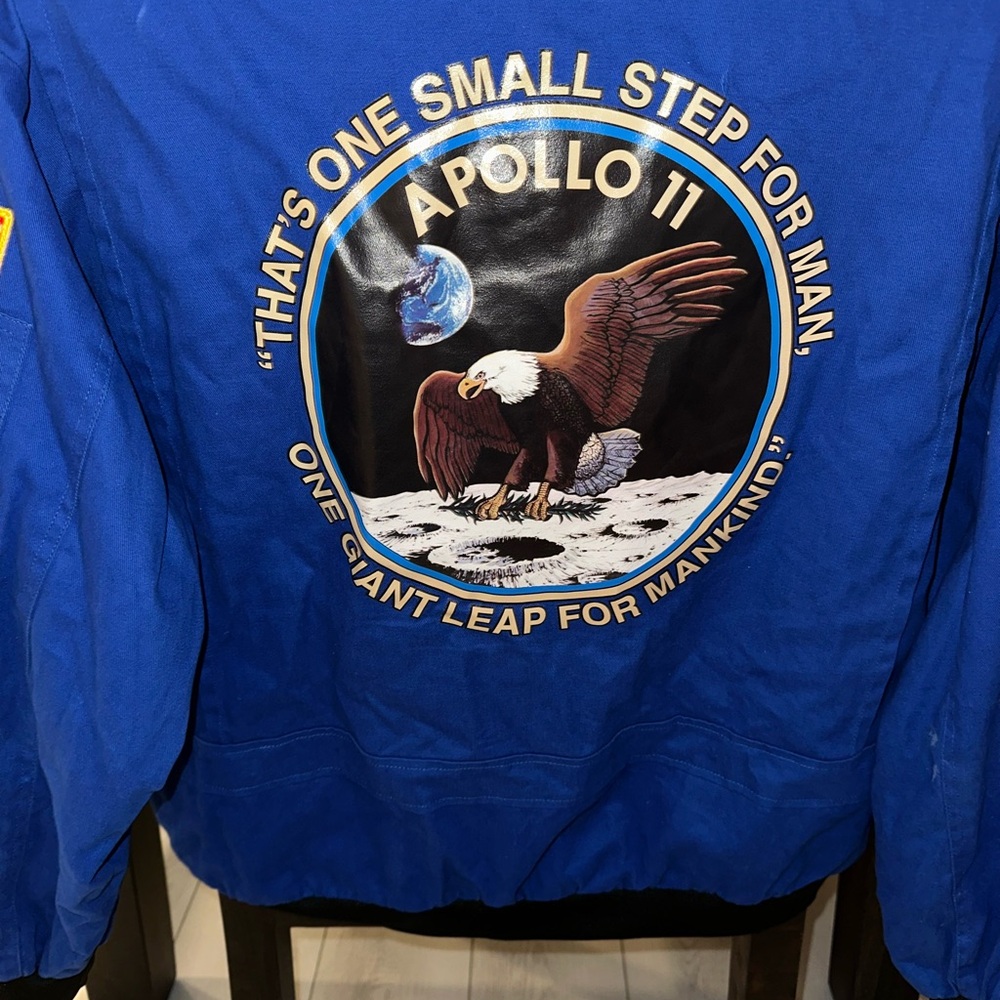 Blue Men's Jacket - Picture 3 of 5